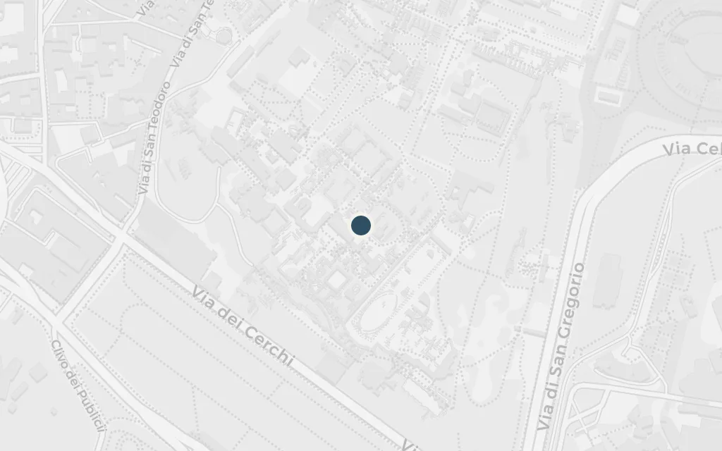 Map of The Palatine, Nero's palace today