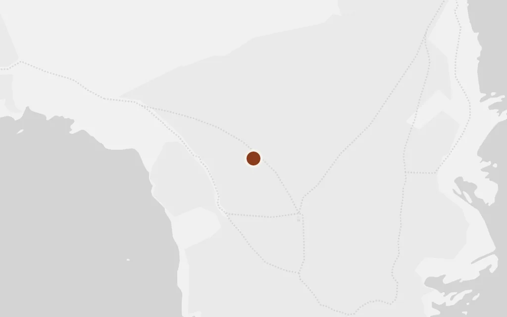 Map of The coast below Manderley today