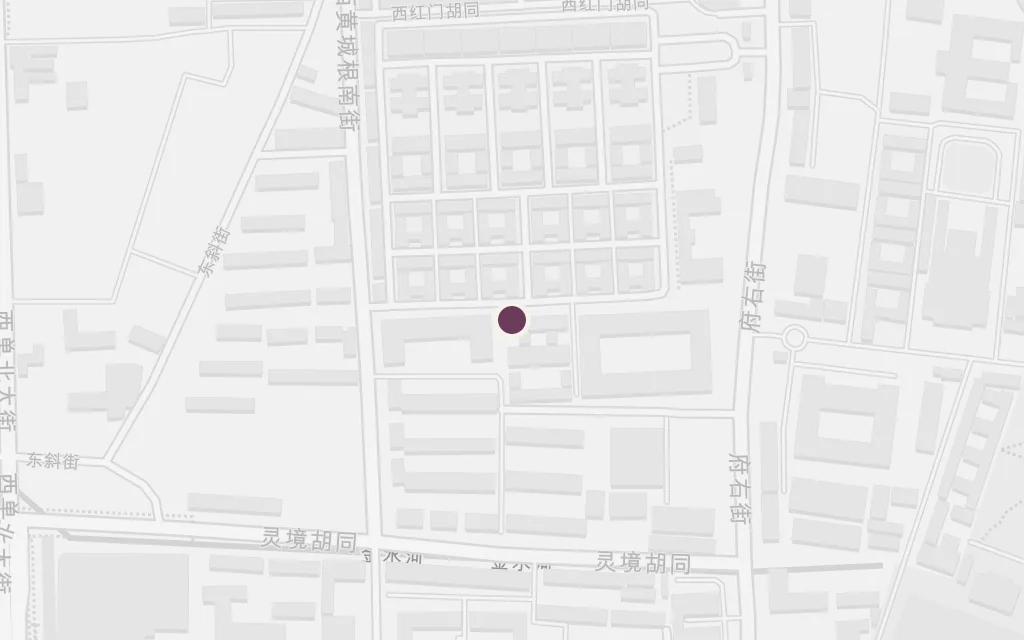 Map of The streets (Xiangzi's decline) today