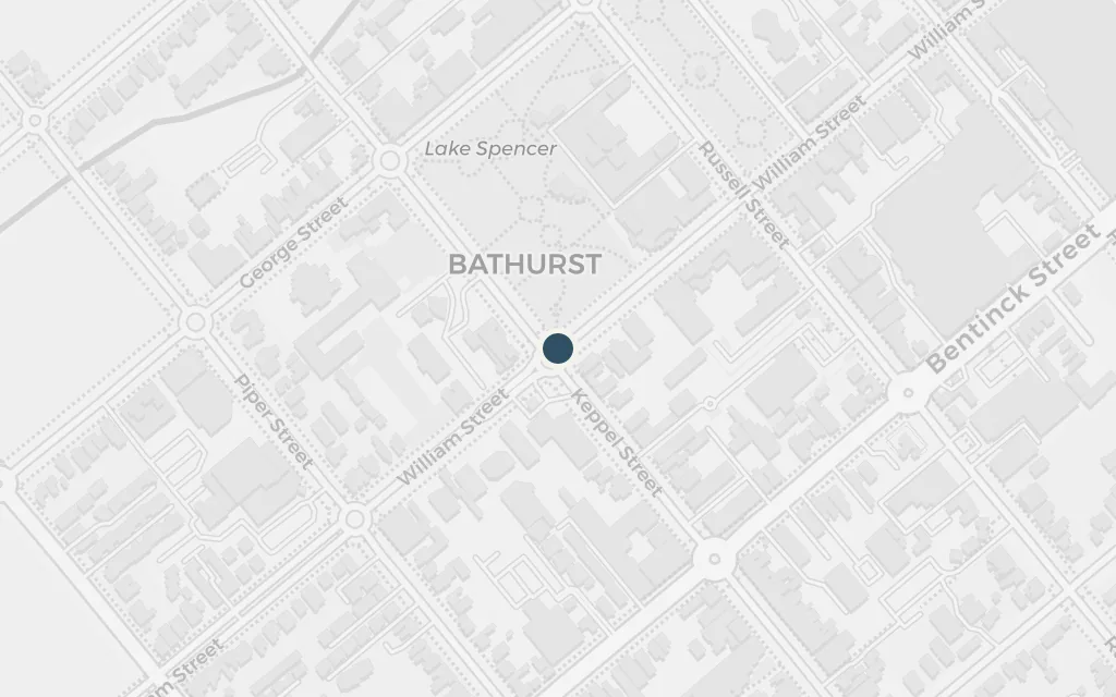 Map of Bathurst today
