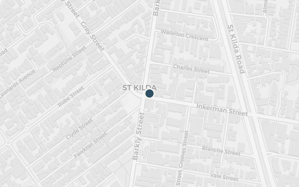 Map of Melbourne (St Kilda) today
