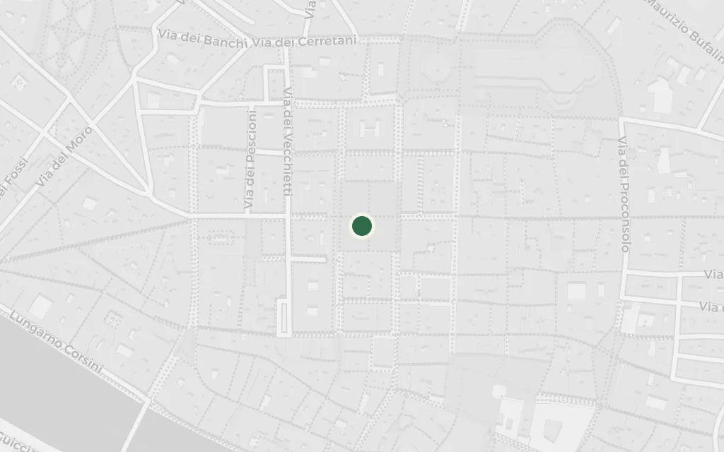 Map of The Mercato Vecchio today