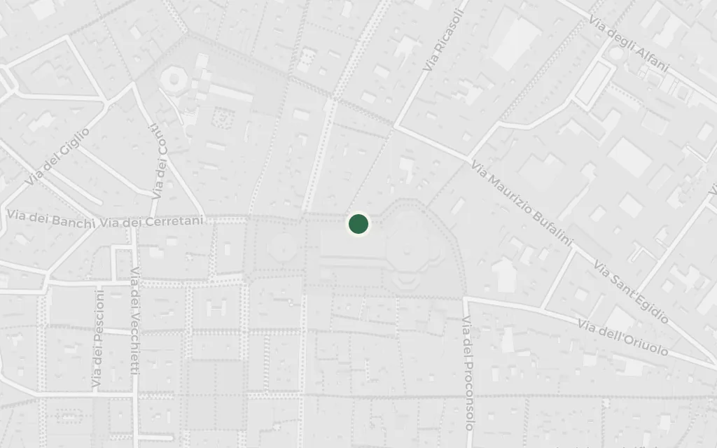 Map of The Piazza del Duomo today