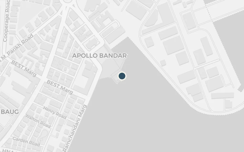 Map of The Gateway of India today