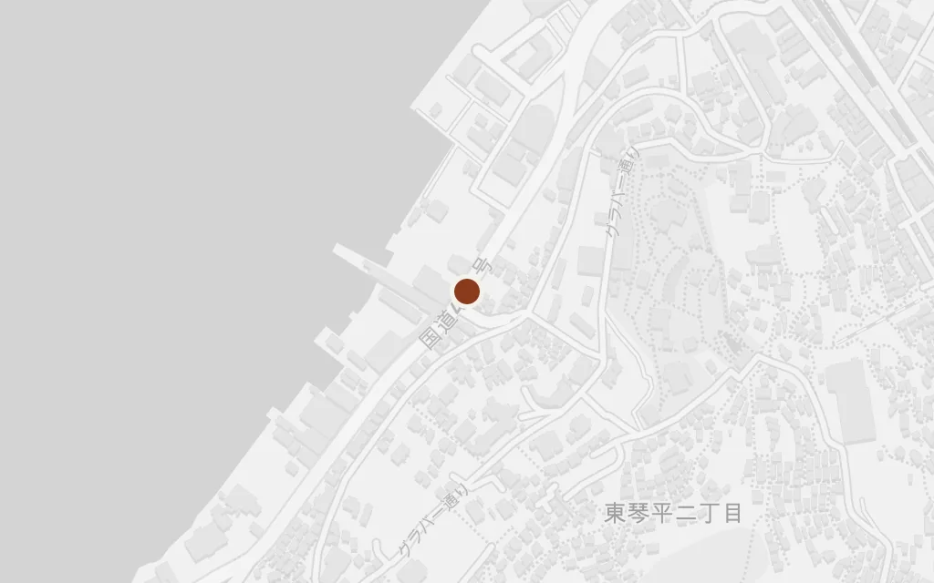 Map of Nagasaki, the Christian port today