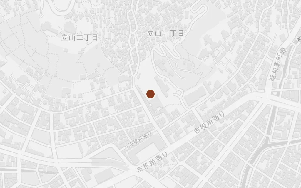 Map of The Nagasaki magistrate's office today