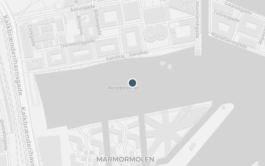 Map of The Freeport, Copenhagen today