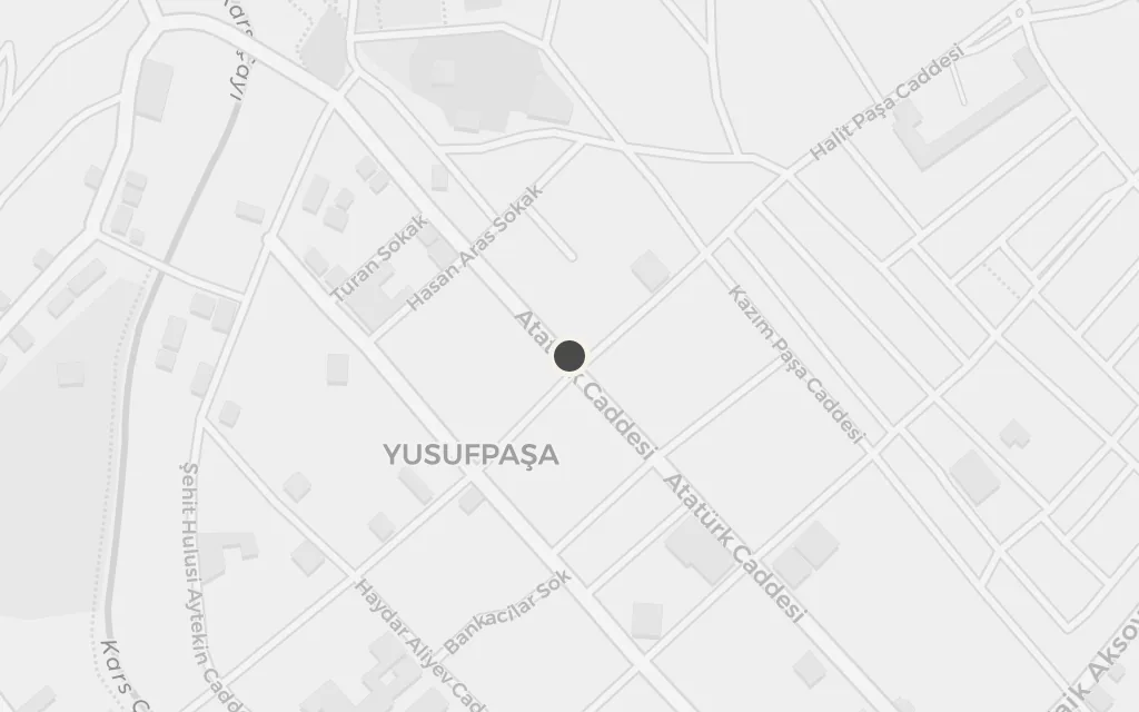Map of The Armenian churches of Kars today