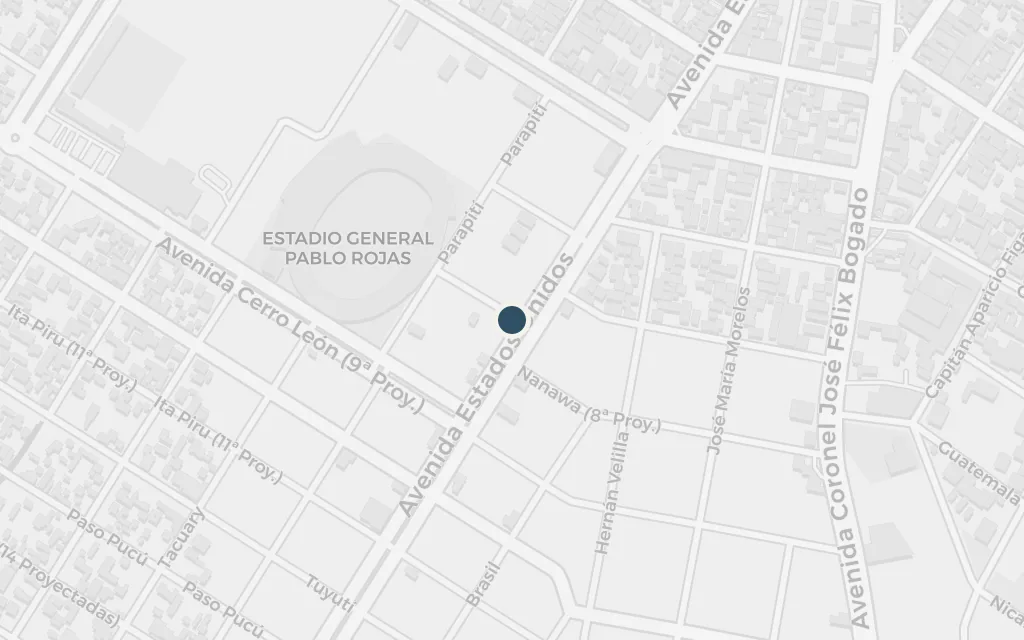 Map of Asunción, the capital today