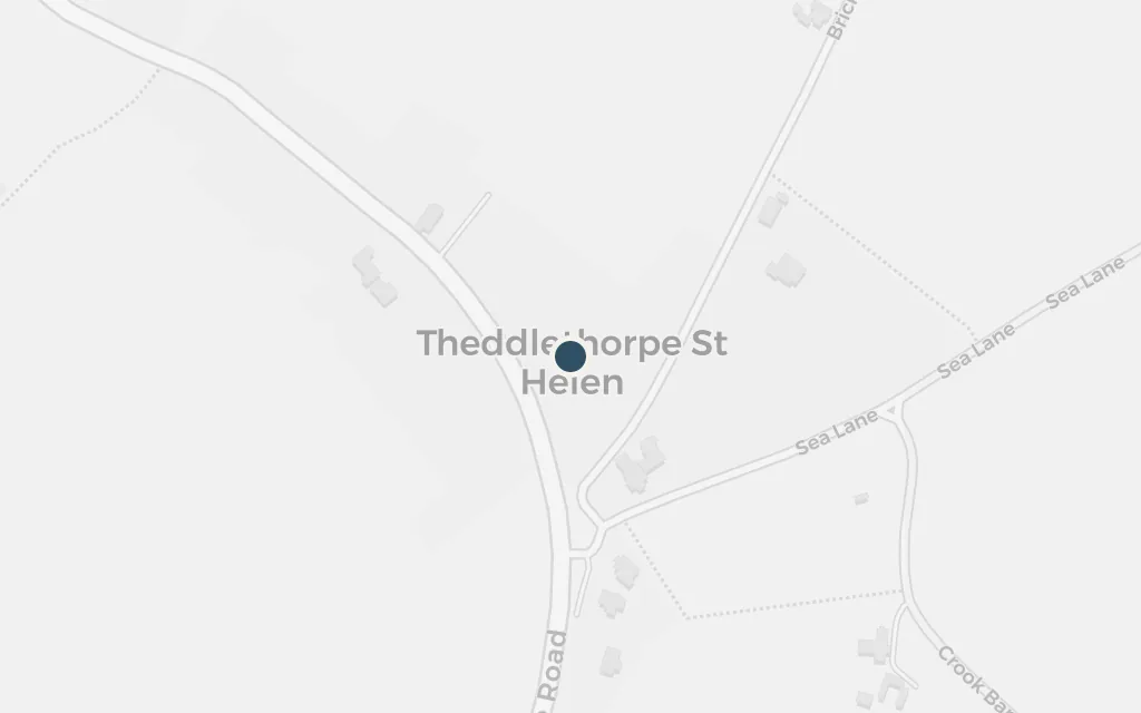 Map of Theddlethorpe, the Lincolnshire coast today