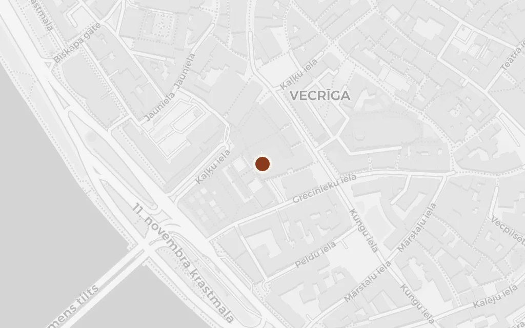 Map of Vecrīga, the Old Town today