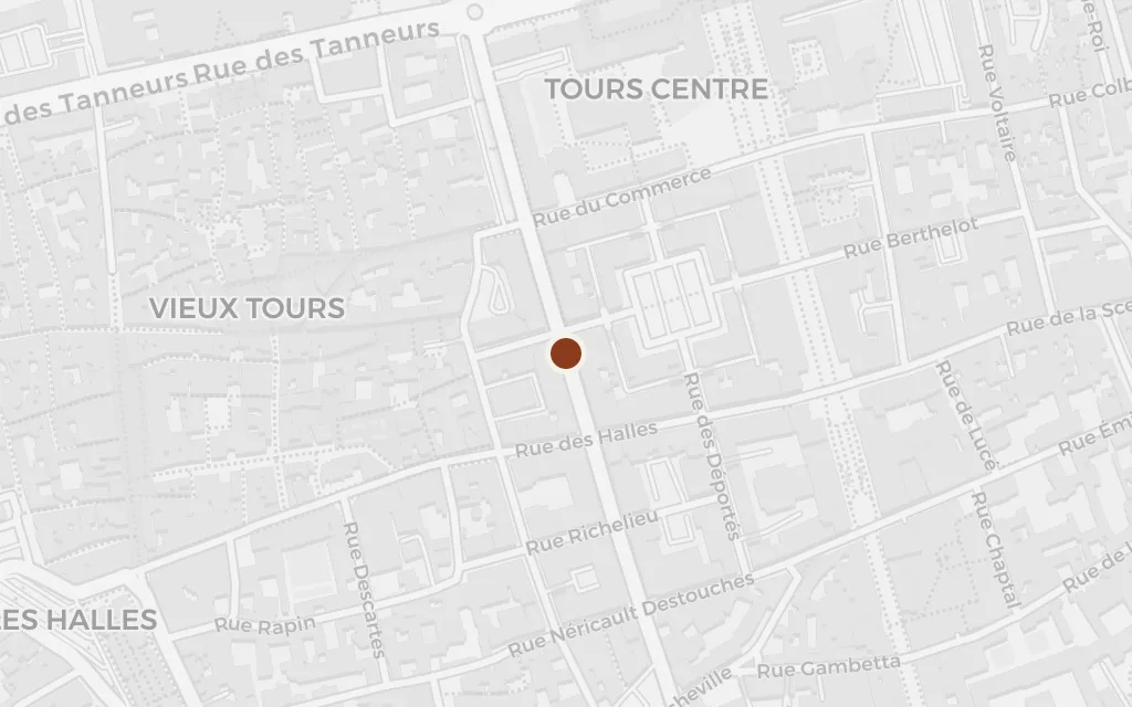 Map of The Loire crossings, Tours today