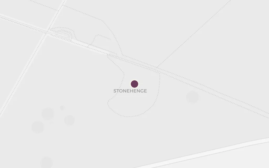 Map of Stonehenge today