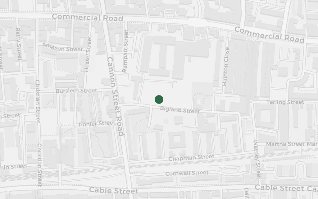 Map of The East End today