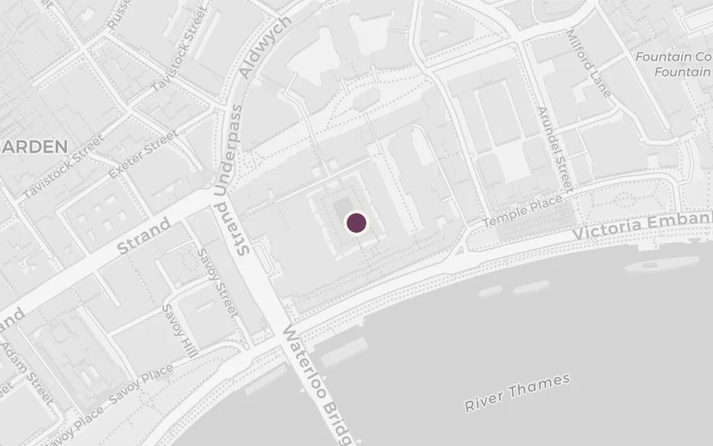 Map of The Strand today