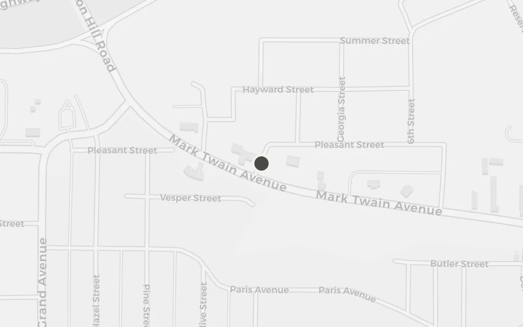 Map of The village graveyard (Old Baptist Cemetery) today