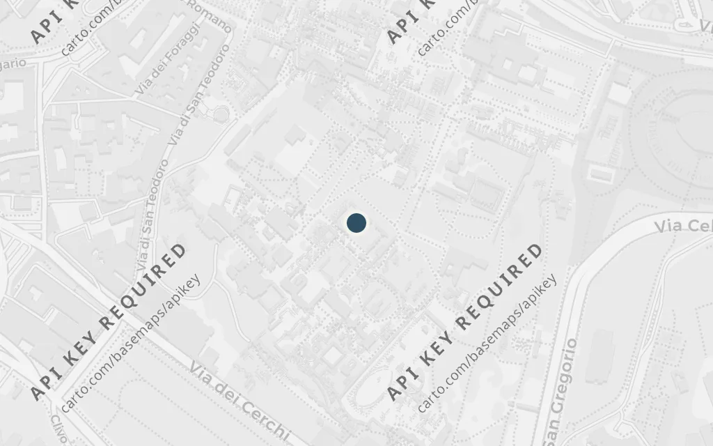 Map of The Palatine, the future site of Rome today