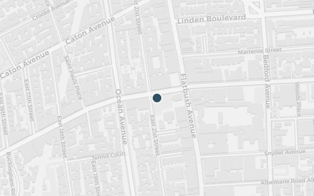 Map of Sammy's Flatbush today