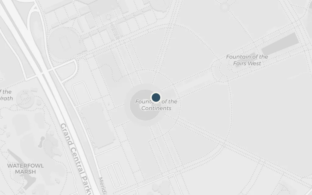 Map of The 1939 World's Fair, Flushing Meadows today