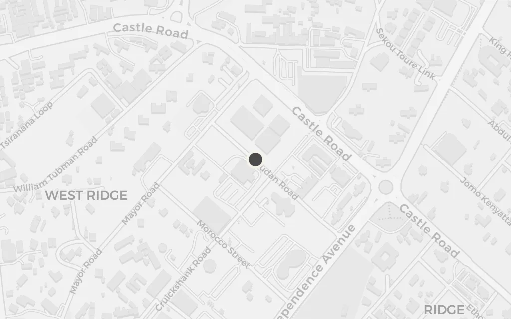 Map of Accra (the coup) today