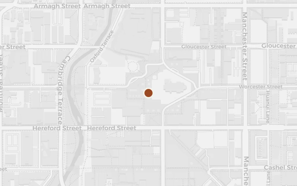 Map of Christchurch today