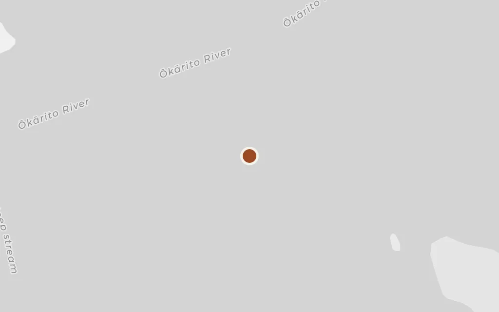 Map of Okarito Lagoon today