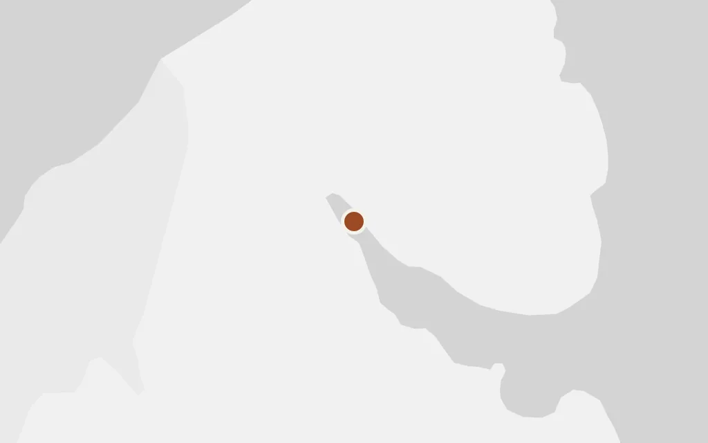 Map of The Tasman Sea beach, Okarito today