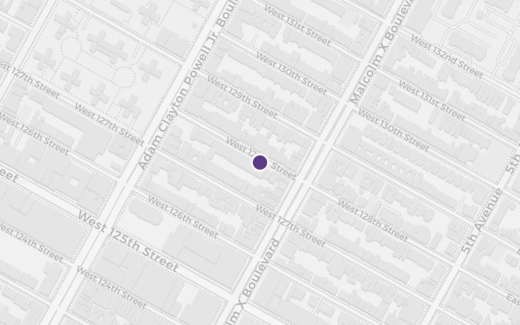 Map of Harlem (Reverend Bacon) today