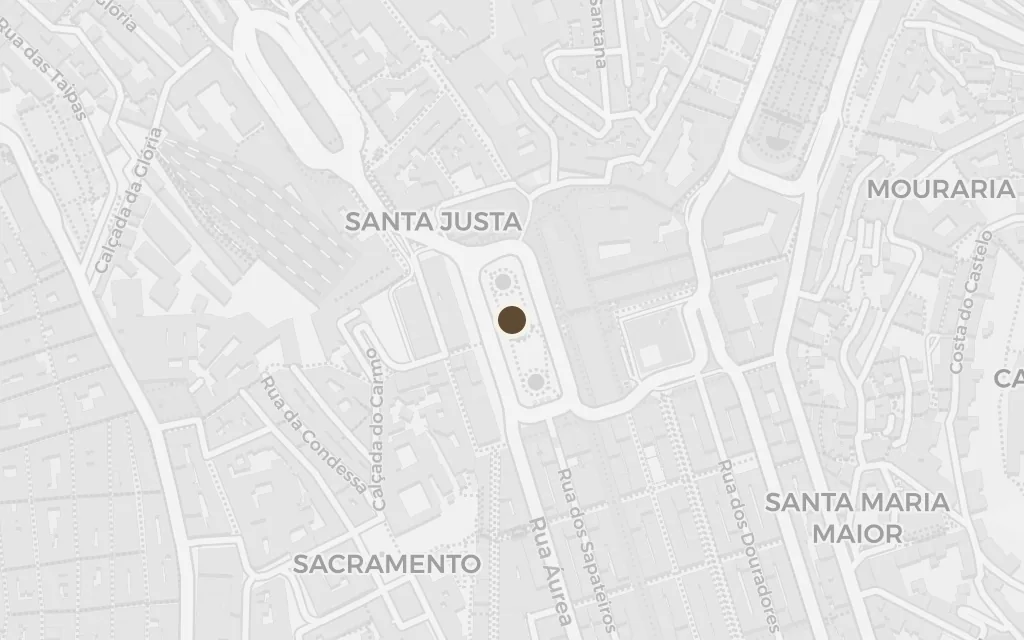 Map of The Rossio today