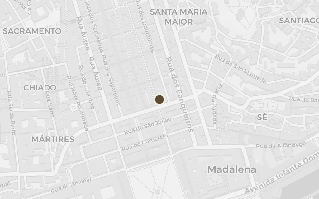 Map of Rua da Prata today