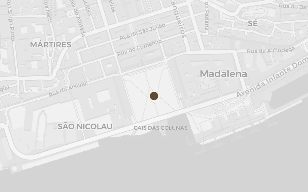 Map of Terreiro do Paco today