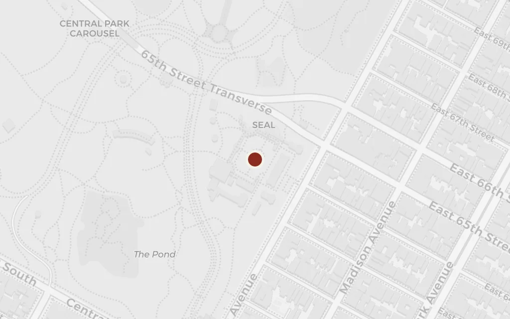 Map of Central Park, New York today