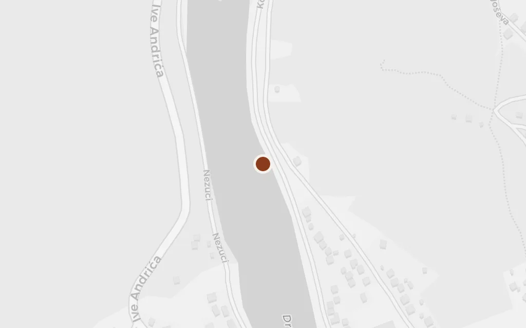 Map of The kapia, the bridge's central terrace today