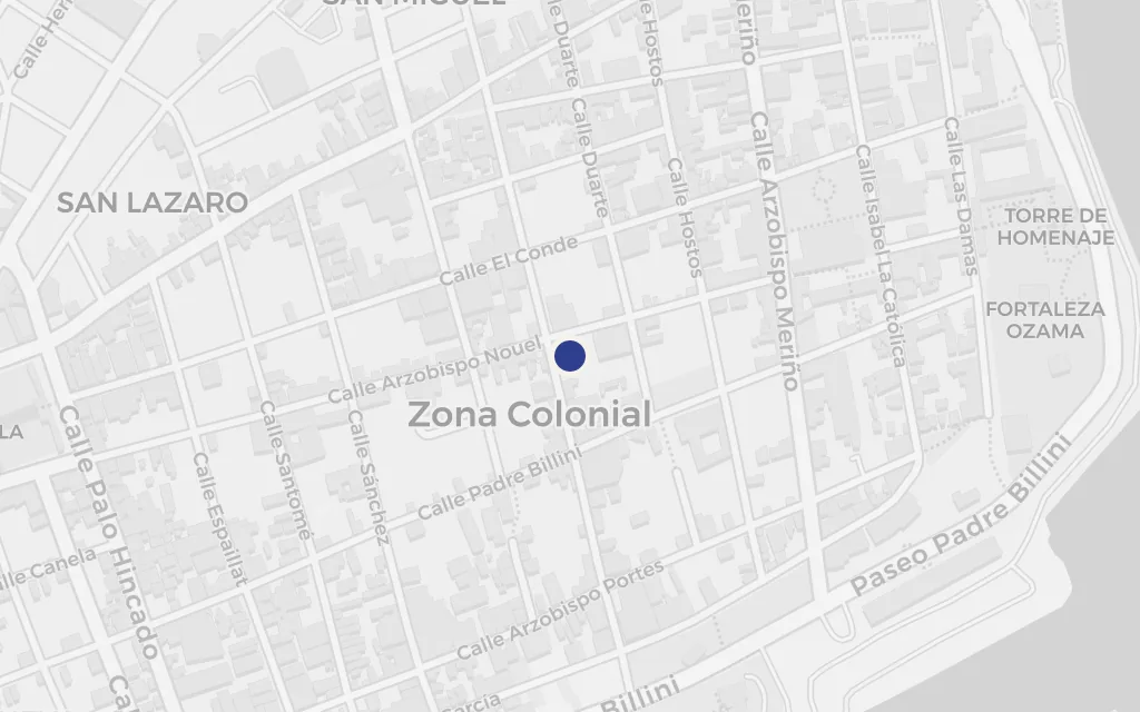 Map of The Zona Colonial today