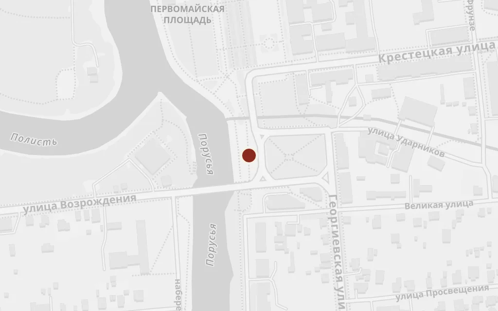 Map of The trial today