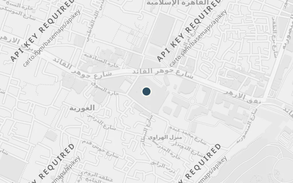 Map of Al-Azhar Mosque and University today