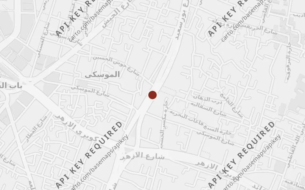 Map of The Muski (al-Muski street) today