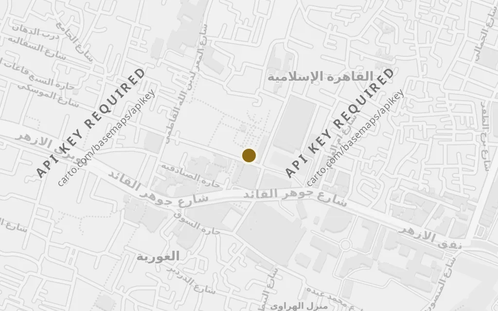 Map of Khan el-Khalili bazaar today