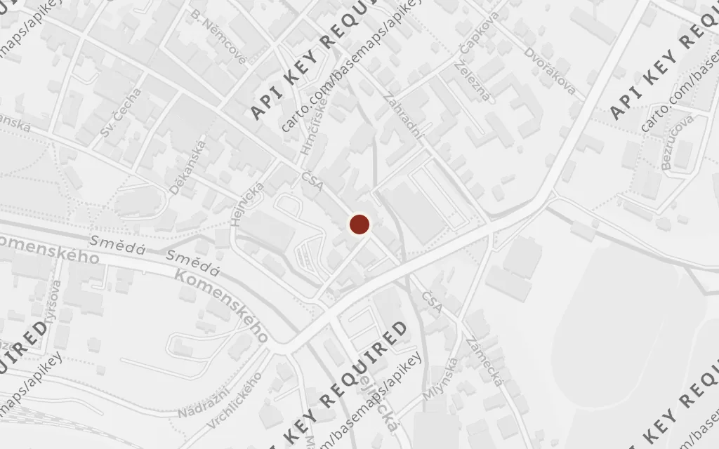 Map of The road up toward the officials today