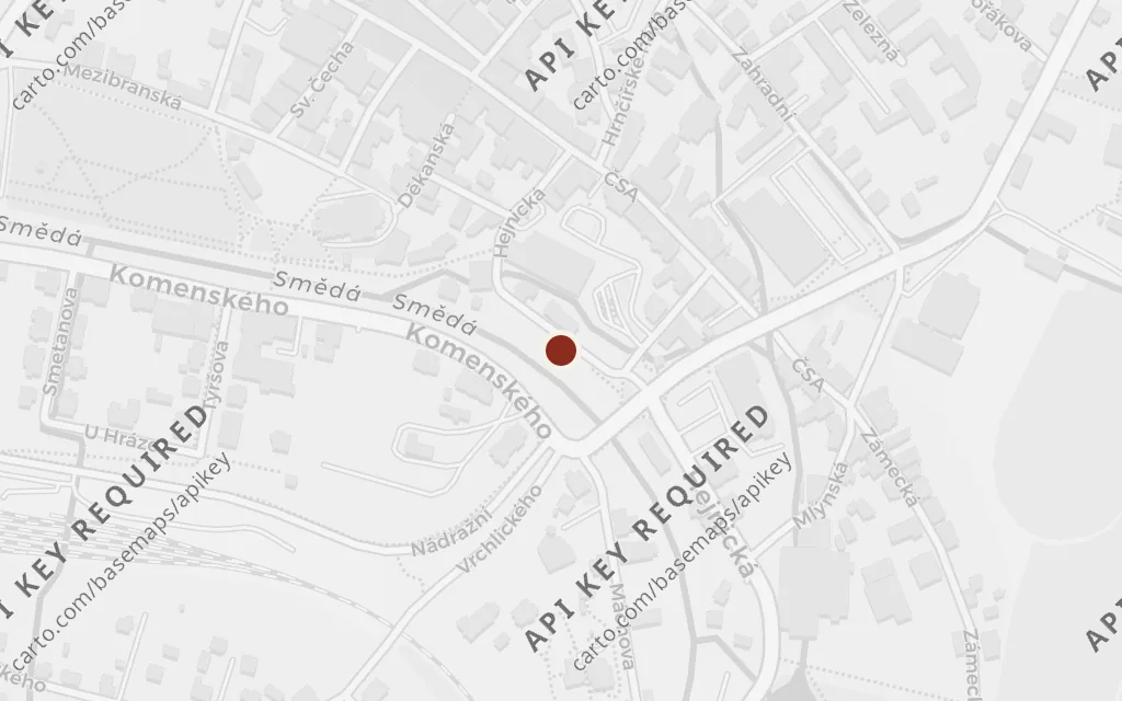 Map of The village street to the Castle today