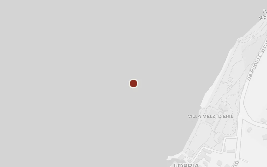 Map of Grianta on Lake Como today