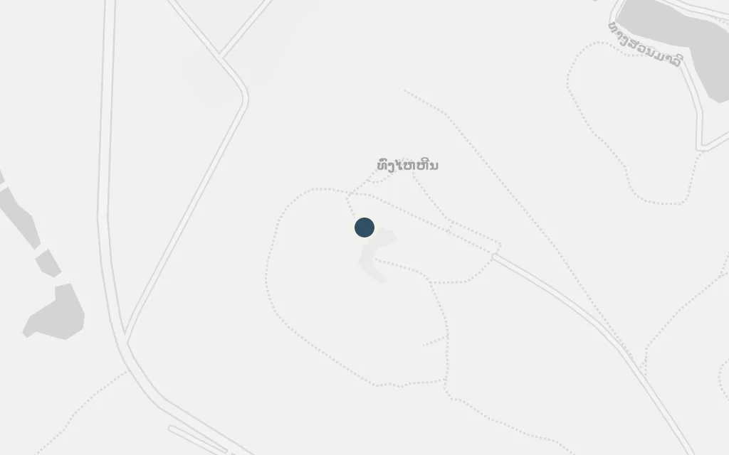 Map of The Plain of Jars, Xieng Khouang today