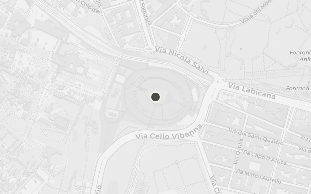 Map of The Colosseum, Rome today