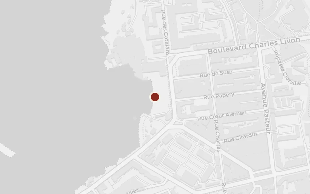 Map of The village of the Catalans today