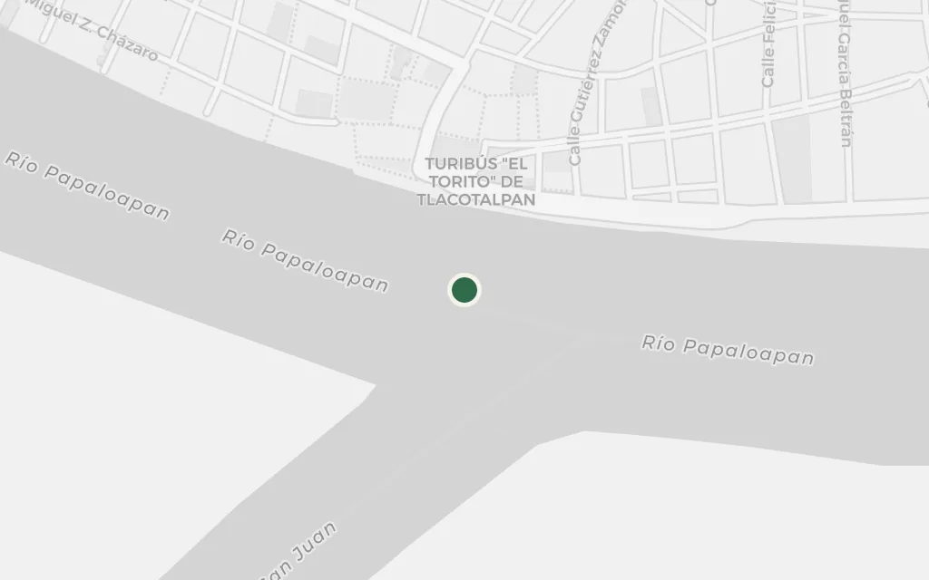 Map of Cocuya, Veracruz today
