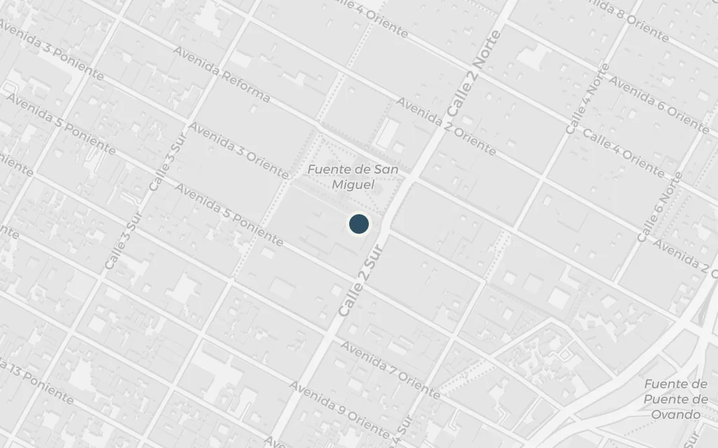 Map of The Bernal estate, Puebla today