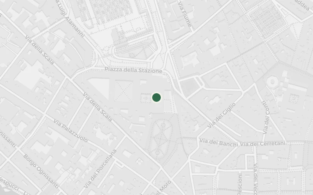 Map of The return to Florence today