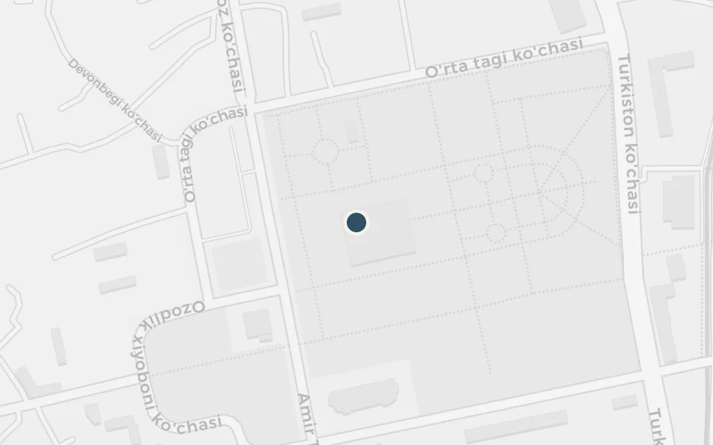Map of Khudayar Khan's palace, Kokand today