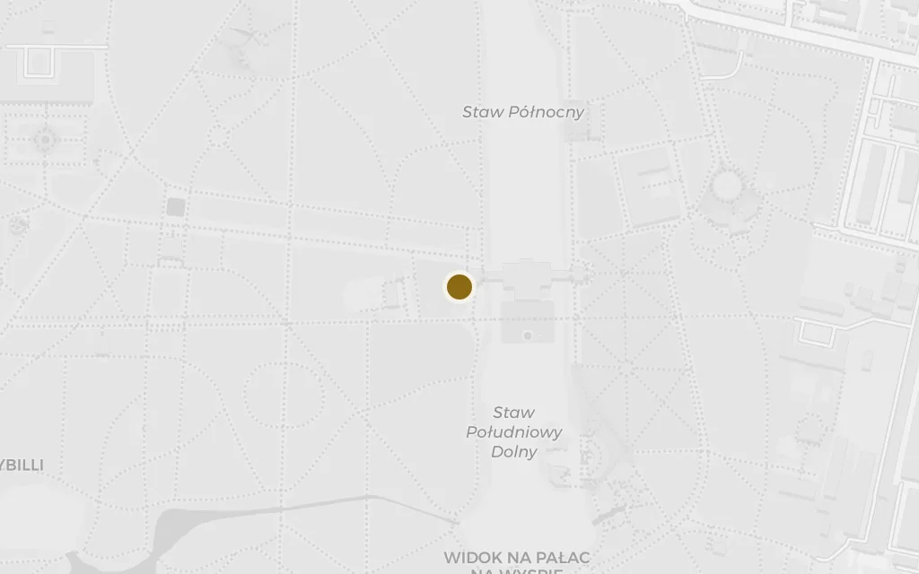 Map of Łazienki Park today