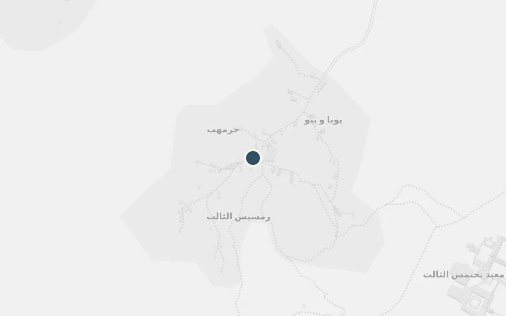Map of The House of Death, Thebes today
